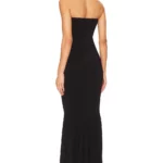 Strapless Shirred Front Fishtail Gown Thumbnail 2