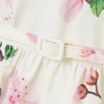 Belted Tiered Floral-print Cotton-blend Poplin Mini Dress Thumbnail 2