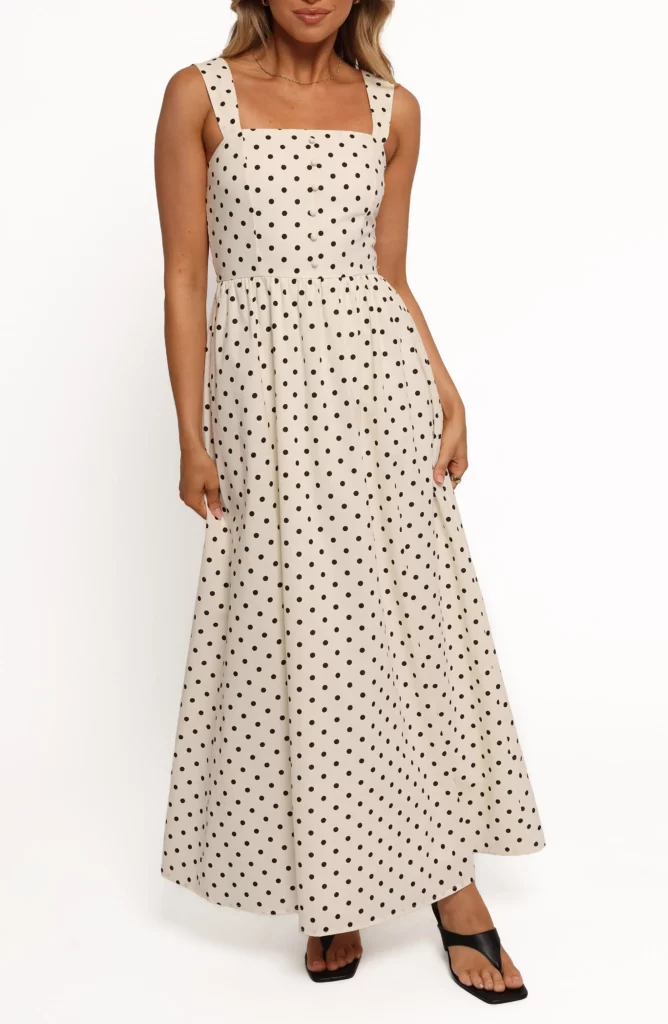 Jenni Polka Dot Maxi Dress Full Size Image 4