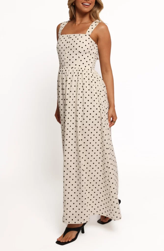 Jenni Polka Dot Maxi Dress Full Size Image 3