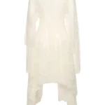Draped Nylon Lace Dress Thumbnail 2