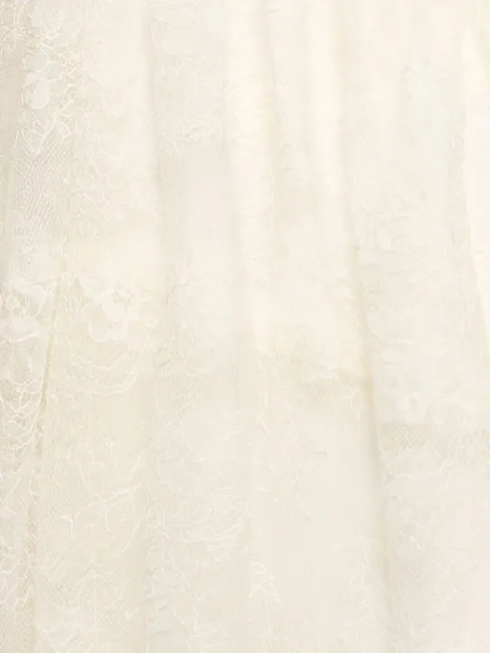 Draped Nylon Lace Dress Full Size Image 3
