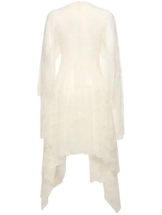 Draped Nylon Lace Dress Full Size Image 2