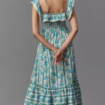 Carrie Sleeveless Ruffled Midi Dress Thumbnail 3