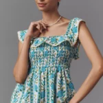 Carrie Sleeveless Ruffled Midi Dress Thumbnail 2