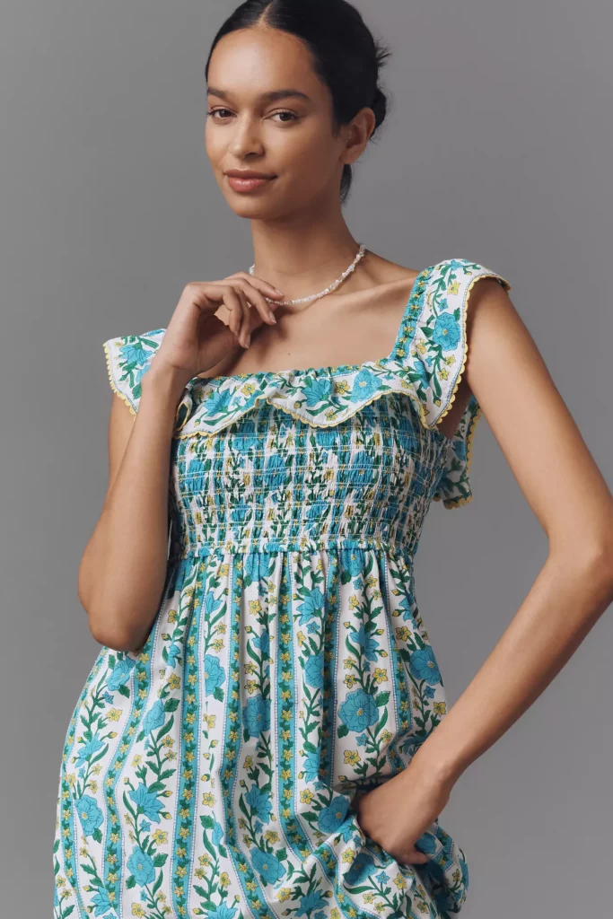 Carrie Sleeveless Ruffled Midi Dress Full Size Image 2