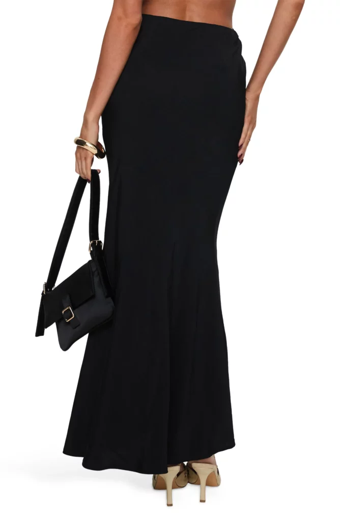 Keila Lace Trim Cutout Maxi Dress Full Size Image 4