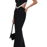 Keila Lace Trim Cutout Maxi Dress Thumbnail 3