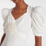 Floral-applique Silk Crepe Gown Thumbnail 2
