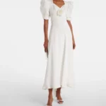 Floral-applique Silk Crepe Gown Thumbnail 1