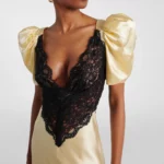 Lace-trimmed Silk Charmeuse Gown Thumbnail 2