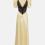 Lace-trimmed Silk Charmeuse Gown Thumbnail 4