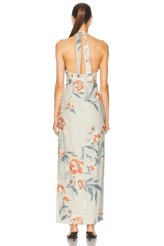 Roisin Halter Midi Dress Full Size Image 4