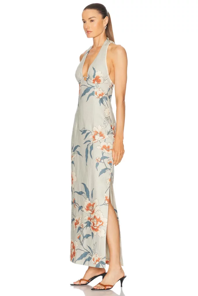 Roisin Halter Midi Dress Full Size Image 2