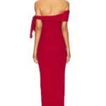 Jaymes Maxi Dress in Cranberry Thumbnail 5