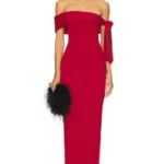 Jaymes Maxi Dress in Cranberry Thumbnail 1