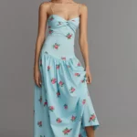 Sleeveless Sweetheart Drop-waist Maxi Dress Thumbnail 1