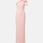 One-shoulder Crepe Gown Thumbnail 3