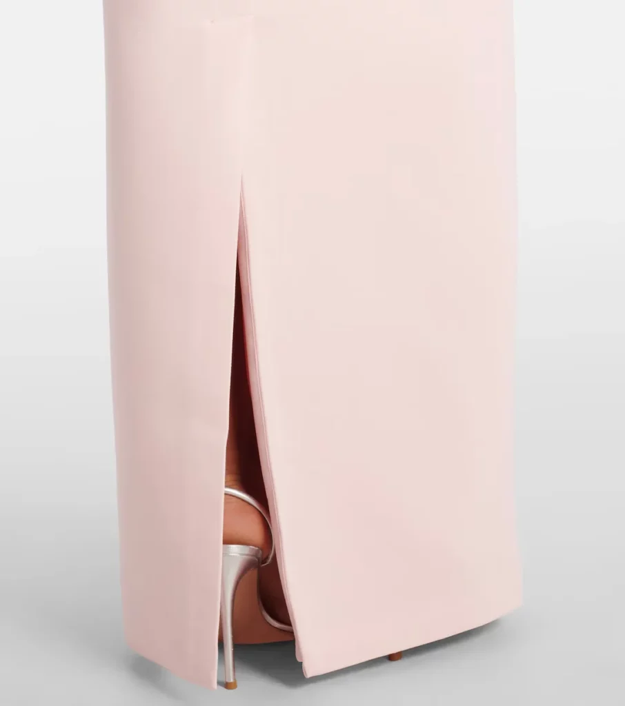 One-shoulder Crepe Gown Full Size Image 2