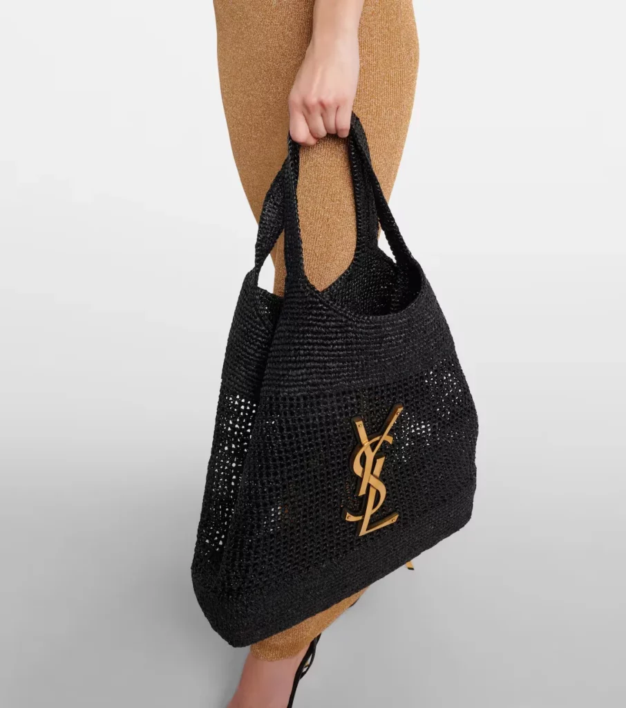 Icare Cassandre Maxi Crochet Raffia Tote Bag Full Size Image 3