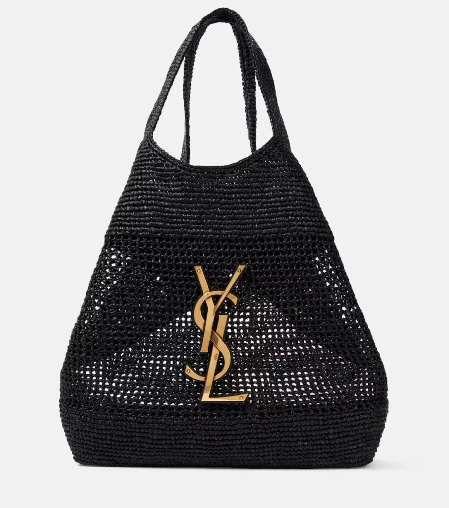 Icare Cassandre Maxi Crochet Raffia Tote Bag Full Size Image 1