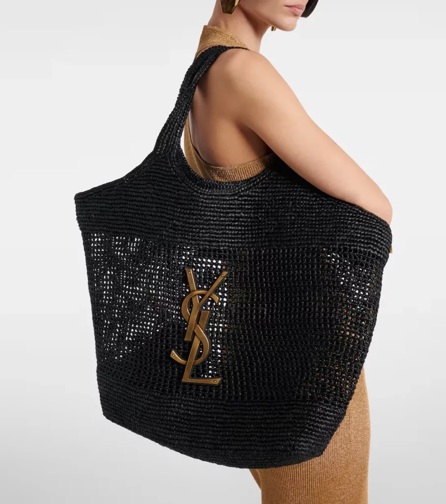 Icare Cassandre Maxi Crochet Raffia Tote Bag Full Size Image 7