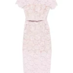 Lace Pearl-embellished Midi Dress Thumbnail 5