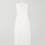 Cutout Crocheted Cotton-blend Halterneck Maxi Dress Thumbnail 4