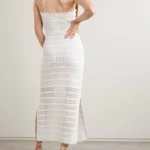 Cutout Crocheted Cotton-blend Halterneck Maxi Dress Thumbnail 3