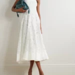 Imogen Strapless Fil Coupe Jacquard Midi Dress Thumbnail 1