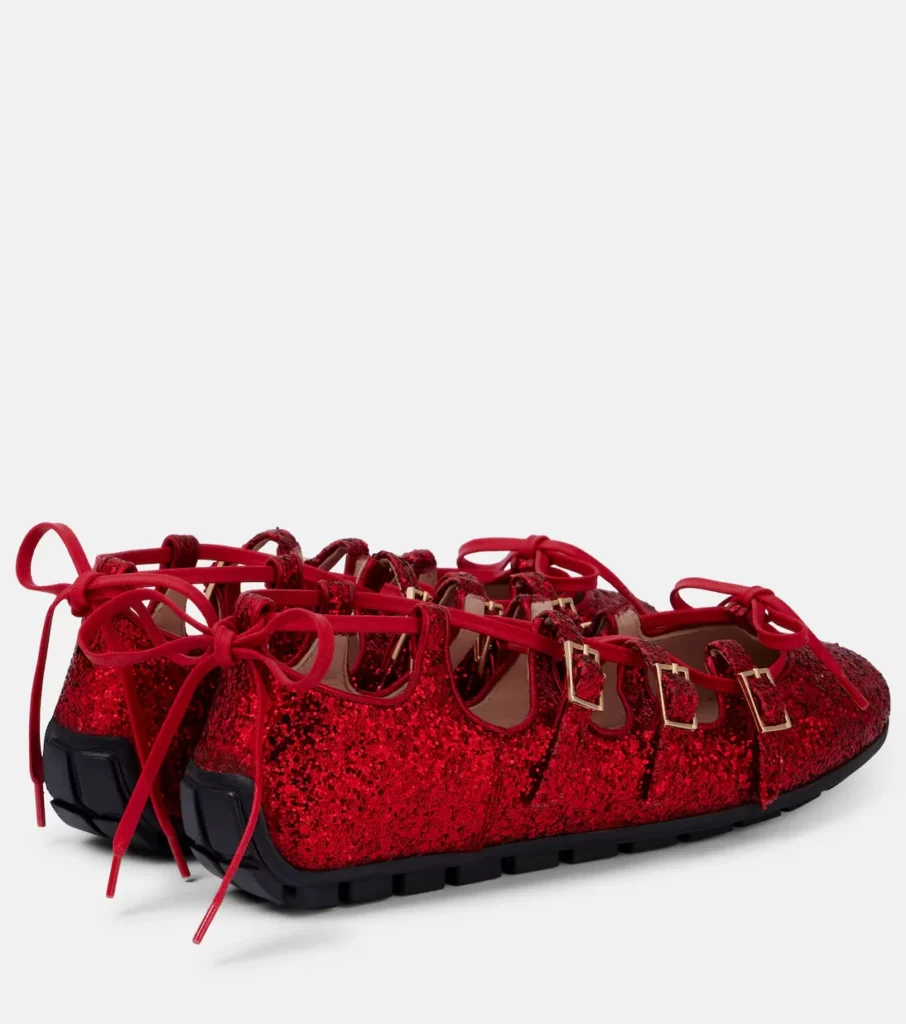 Ghillie Glitter Ballet Flats Full Size Image 3