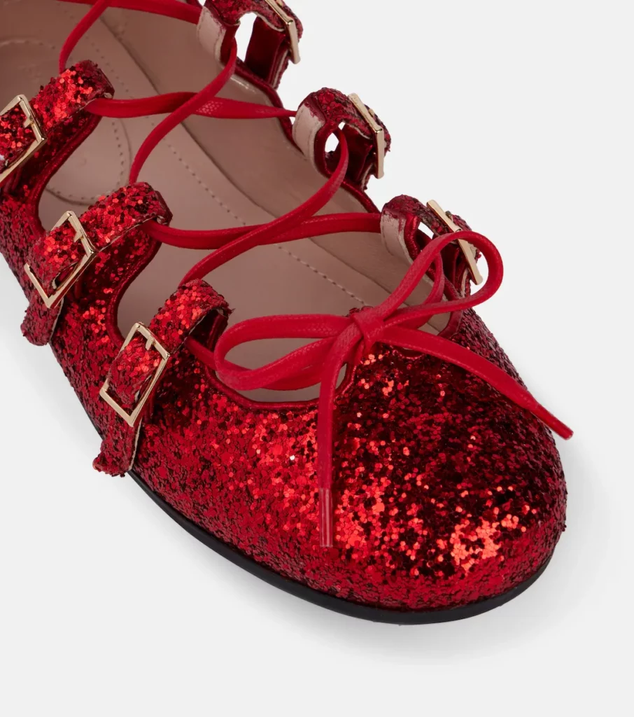 Ghillie Glitter Ballet Flats Full Size Image 2