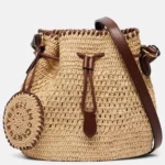 Falabella Small Raffia Bucket Bag Thumbnail 1