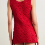 Chryssi Crocheted Cotton Mini Dress Thumbnail 4