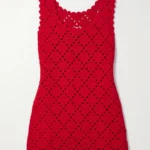 Chryssi Crocheted Cotton Mini Dress Thumbnail 3