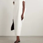 Anitas Off-the-shoulder Cape-effect Cotton-poplin Midi Dress Thumbnail 1