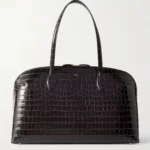Croc-effect Leather Tote Thumbnail 1
