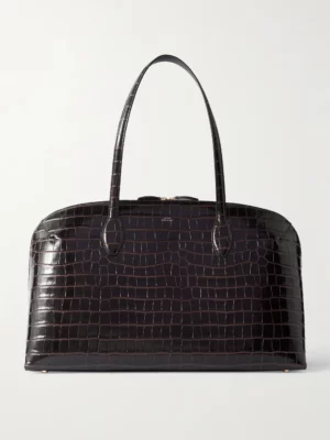 TOTÊME Croc-effect Leather Tote