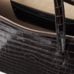 Croc-effect Leather Tote Thumbnail 5