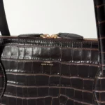 Croc-effect Leather Tote Thumbnail 4