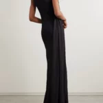 Draped Layered Jersey Maxi Dress Thumbnail 4