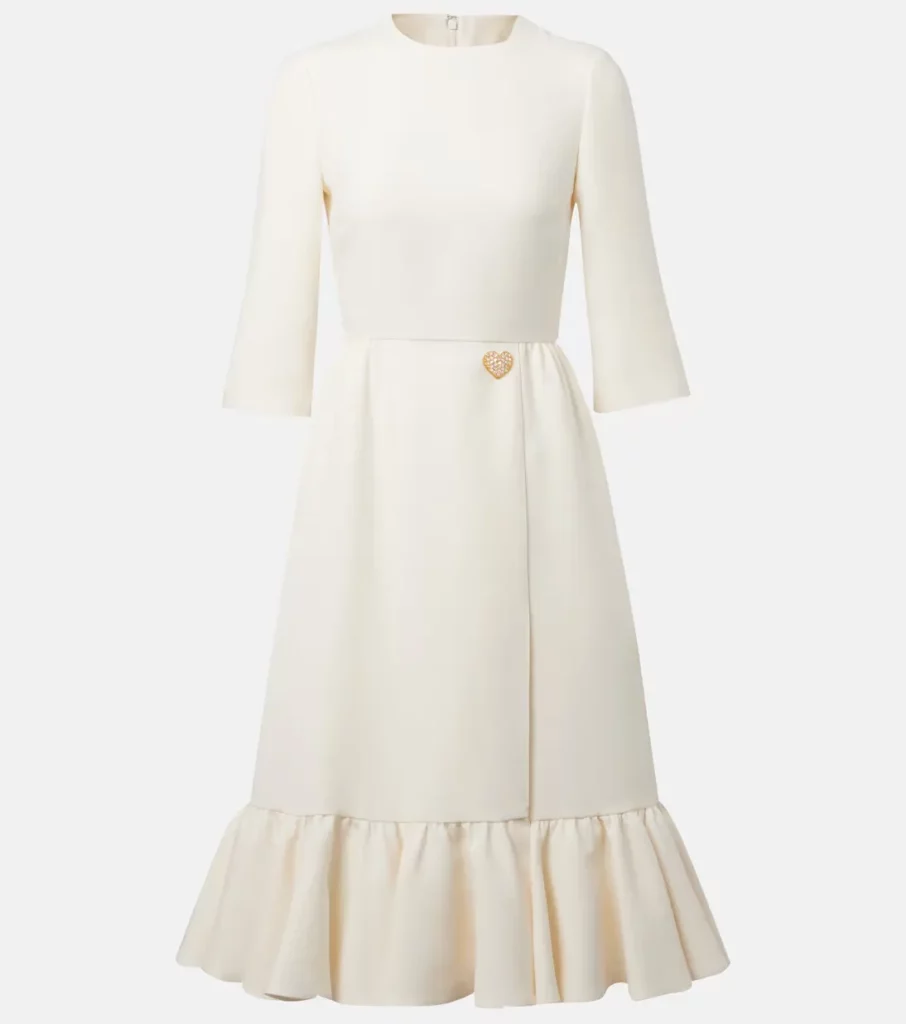 Crepe Couture Midi Dress Full Size Image 3