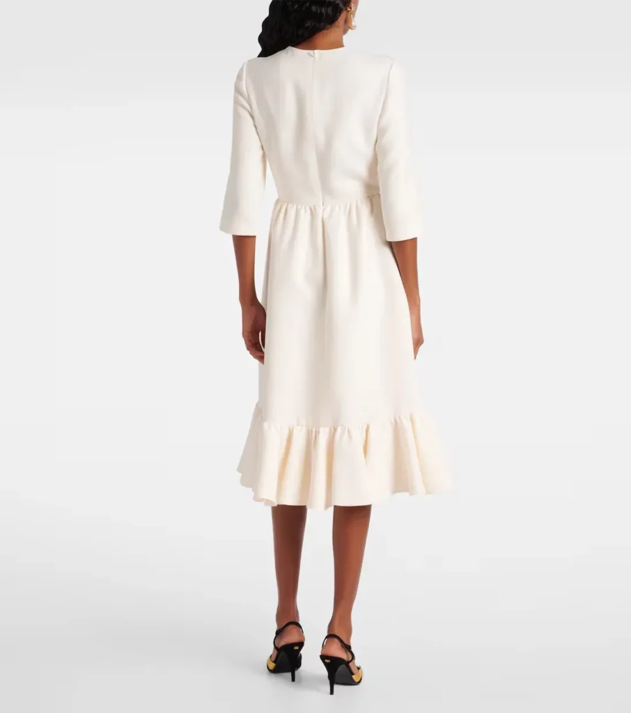 Crepe Couture Midi Dress Full Size Image 2
