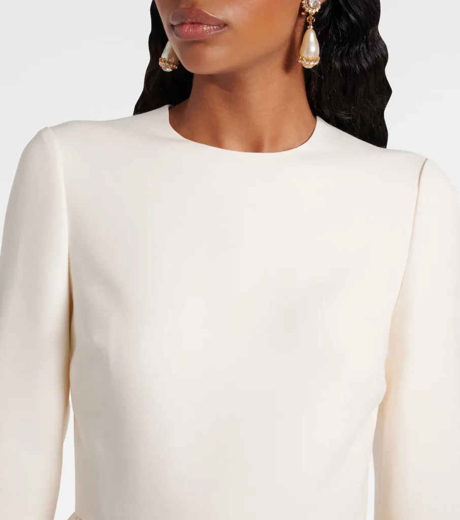 Crepe Couture Midi Dress Full Size Image 6
