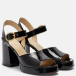 Fawcette VLogo Signature 100 Leather Platform Sandals Thumbnail 2