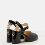 Fawcette VLogo Signature 100 Leather Platform Sandals Thumbnail 4