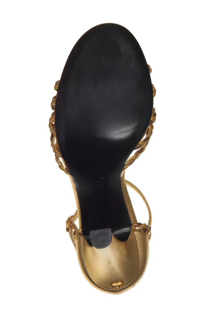 Hi Dolly Metallic Ankle Strap Sandal Full Size Image 2