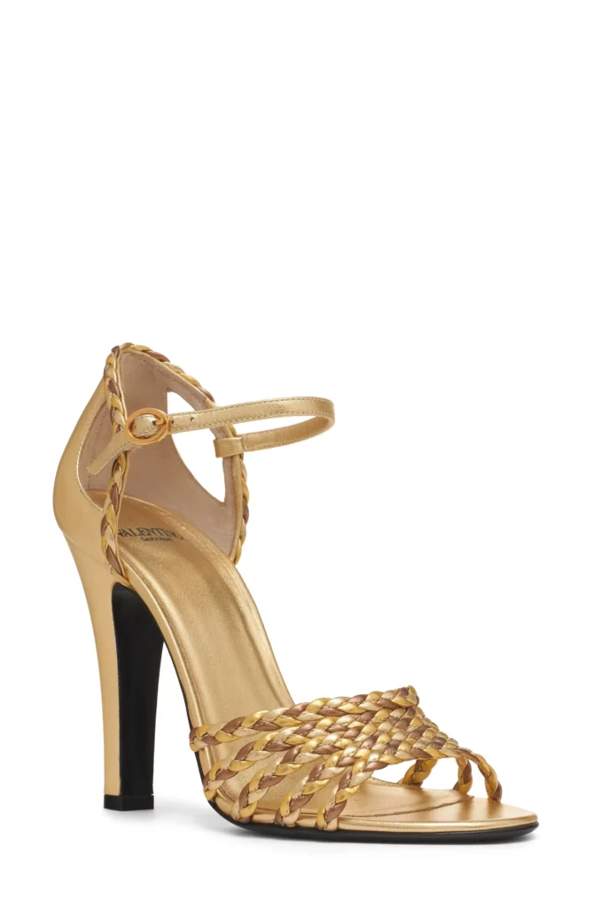 Hi Dolly Metallic Ankle Strap Sandal Full Size Image 4