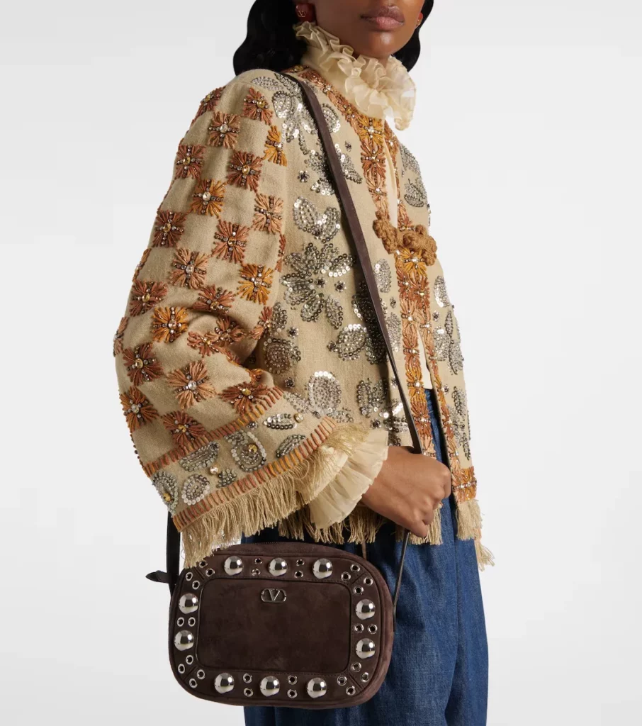 Nellcote Small Suede Crossbody Bag Full Size Image 2