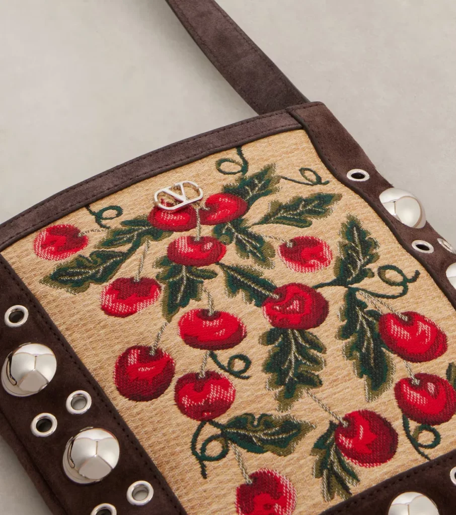 Nellcote Small Suede-trimmed Crossbody Bag Full Size Image 2
